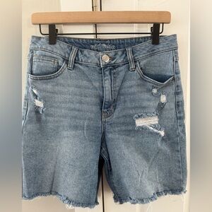 Wild Fable Blue Distressed Jean Shorts